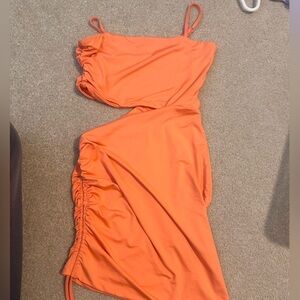 Vibrant Orange Women’s Small Mini Dress